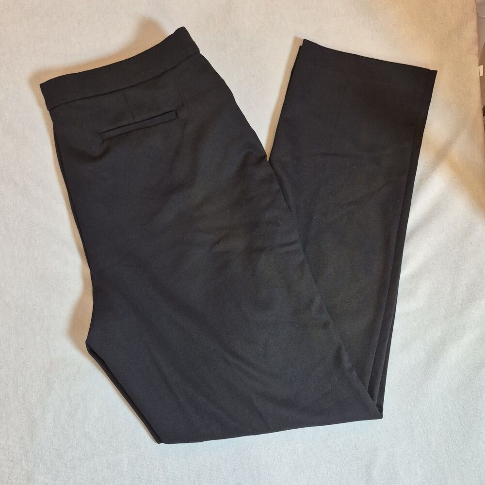 Alfani Women's Dress Pants Size 16 Long Black Modern Straight Comfort Waistband